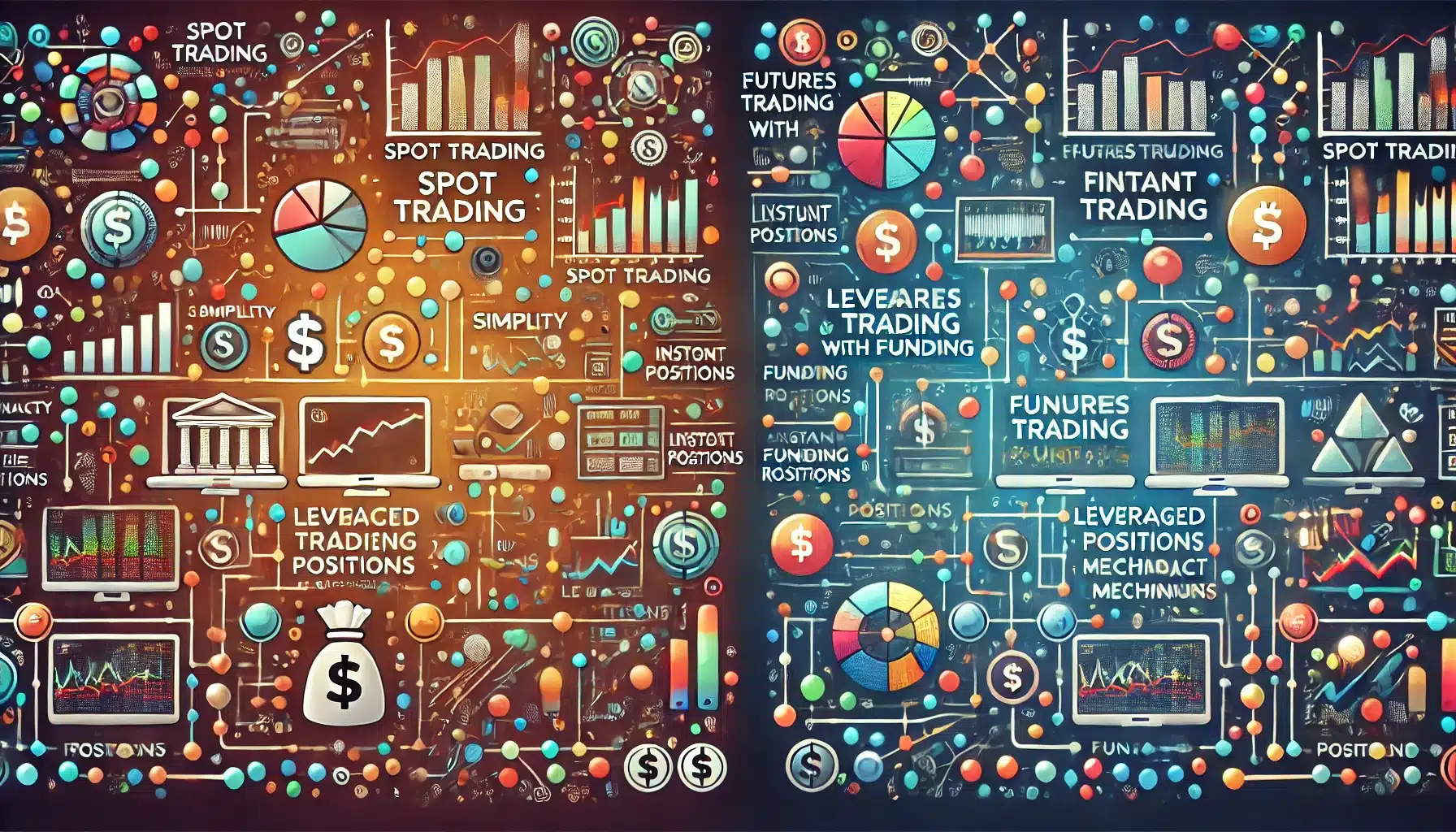 Différence entre le trading de futures avec funding et le trading spot