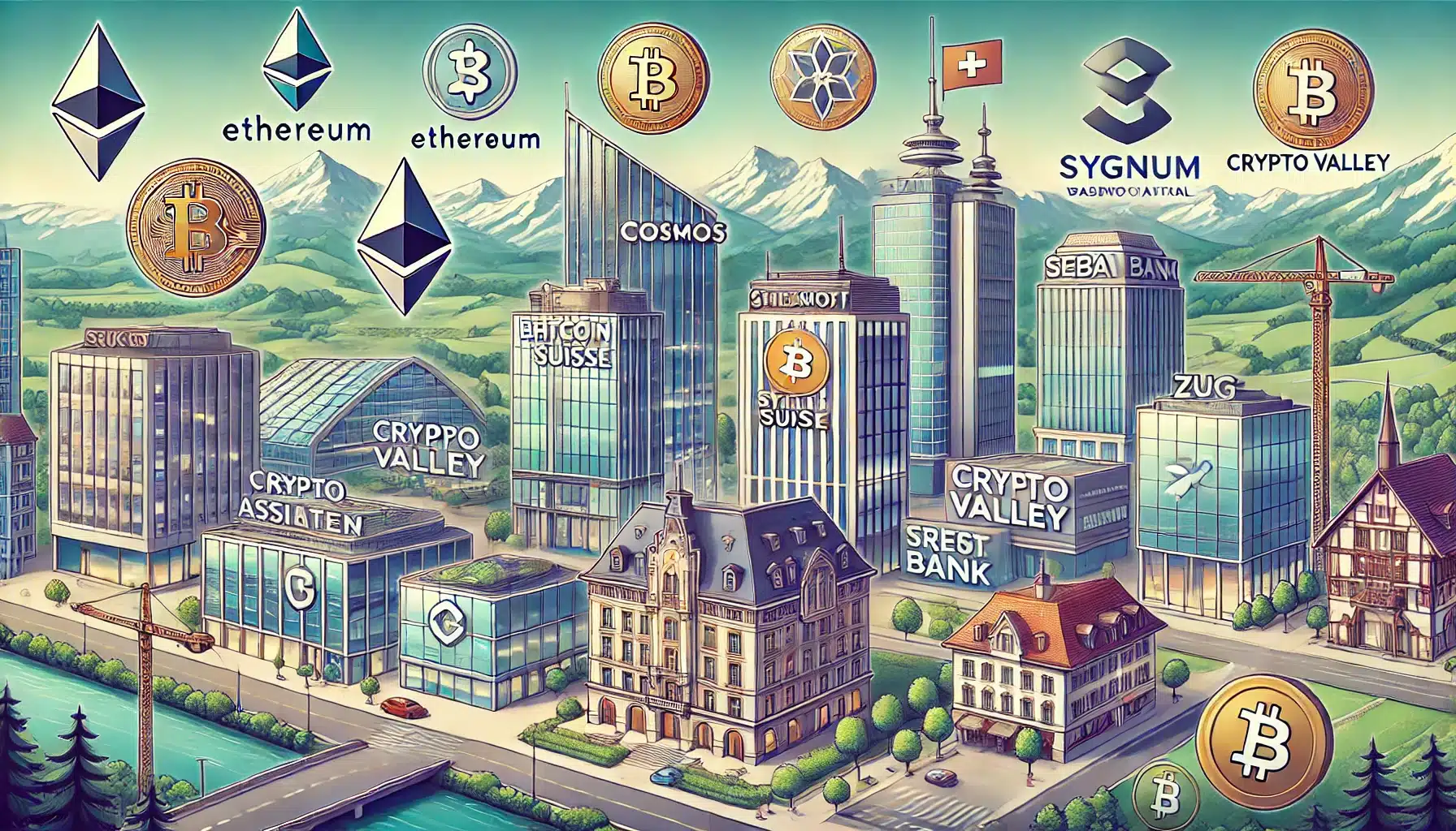Les principaux acteurs de la Crypto Valley basés à Zoug en Suisse Les principaux acteurs de la Crypto Valley basés à Zoug en Suisse