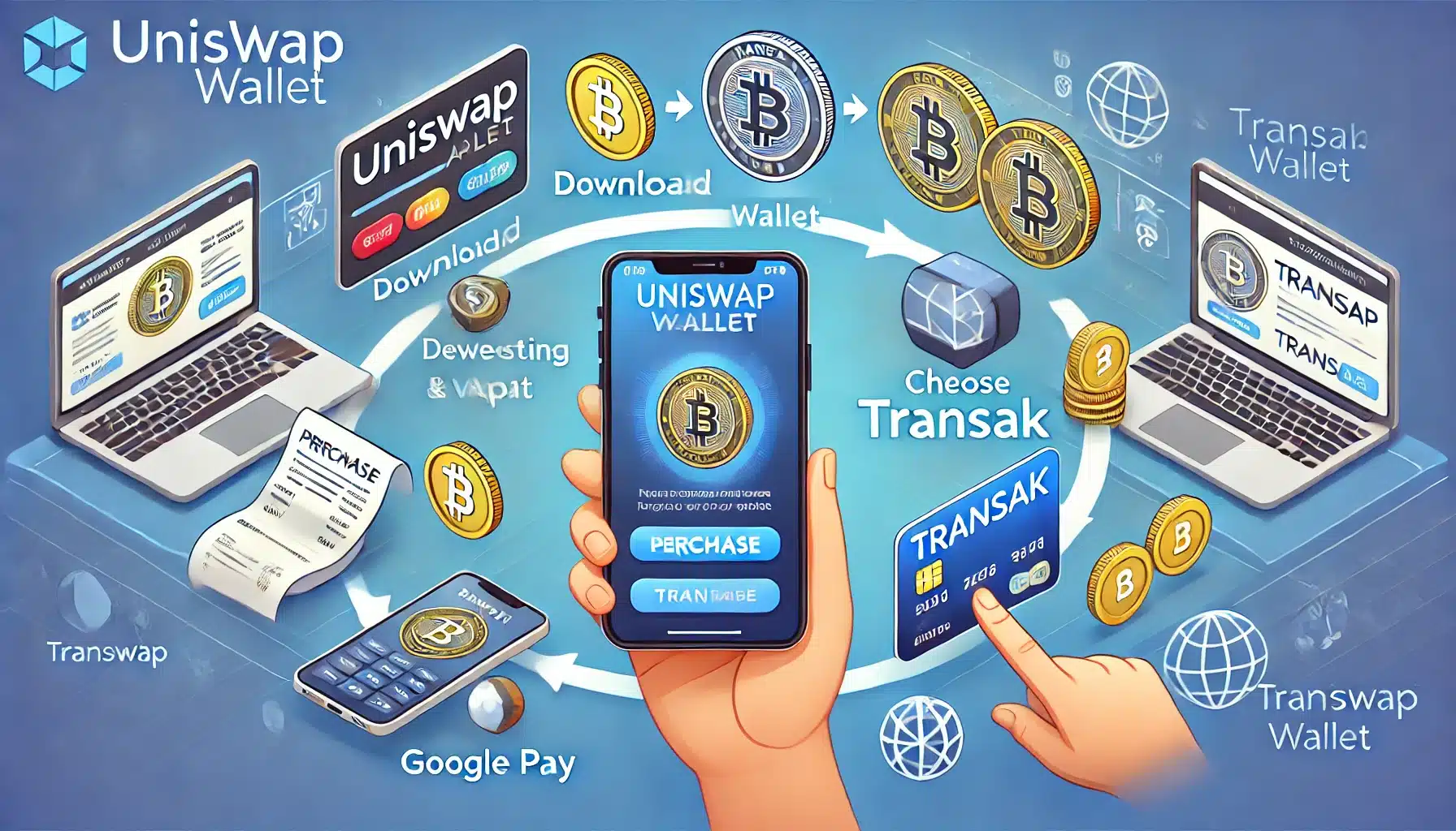 Intégration de Transak dans Uniswap Wallet Achat de Cryptomonnaies Simplifié