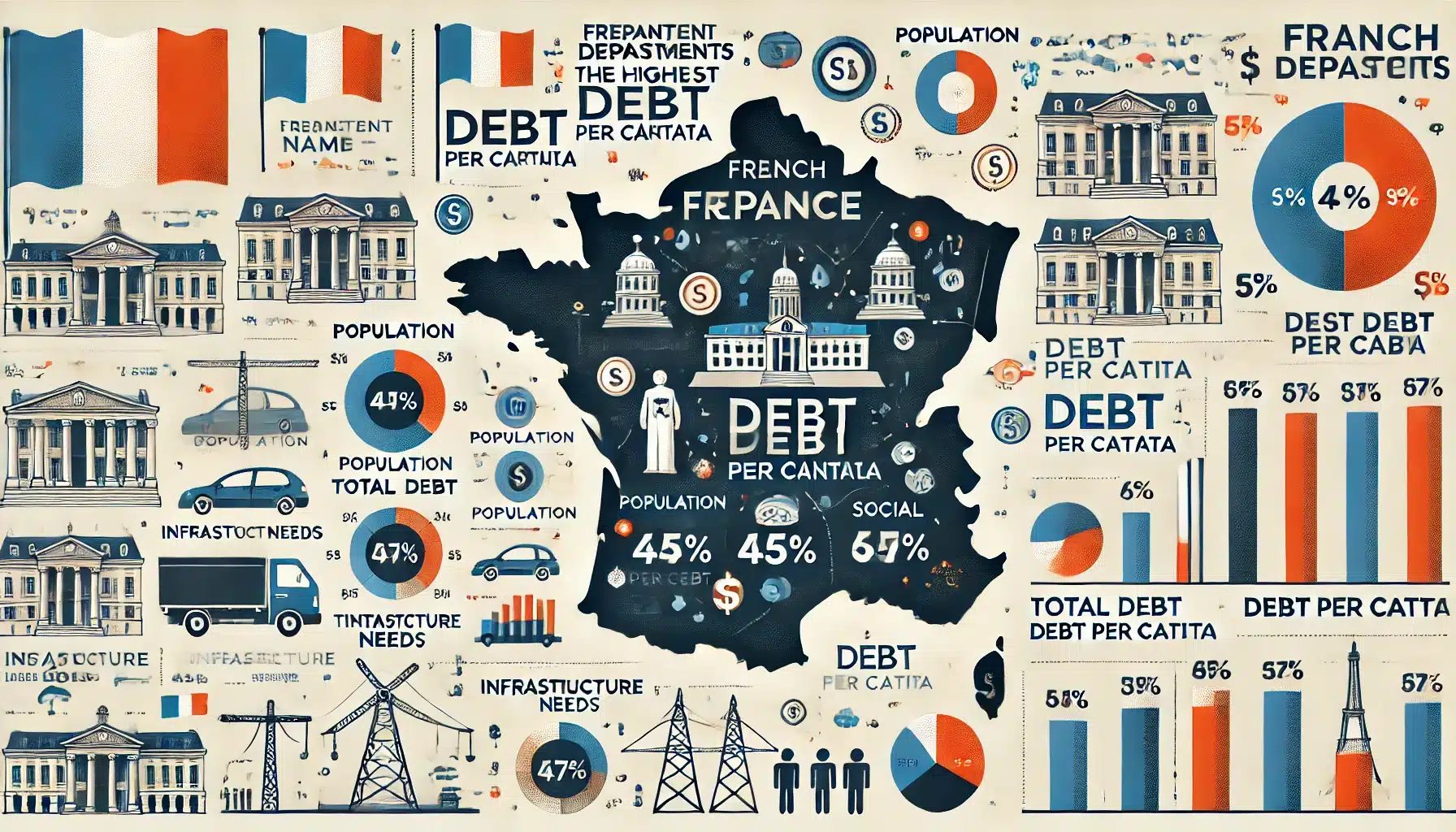 Les Départements Français avec le Plus Grand Endettement par Habitant