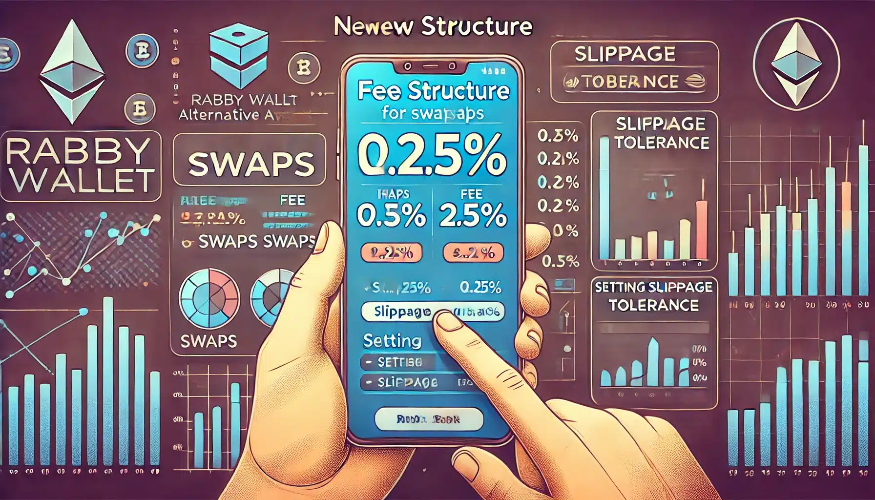 Rabby Wallet Nouvelle Structure Tarifaire pour les Swaps et frais cachés de 0.25%